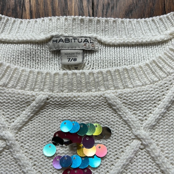 Habitual Sequin Sweater Size 7/8 - Picture 11 of 16